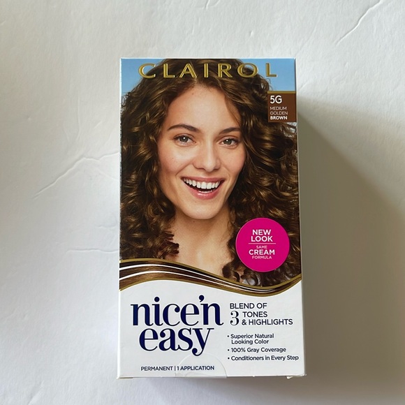 Clairol Other - Clairol Nice'n Easy  Permanent Hair Color 5G Natural Medium Golden Brown New